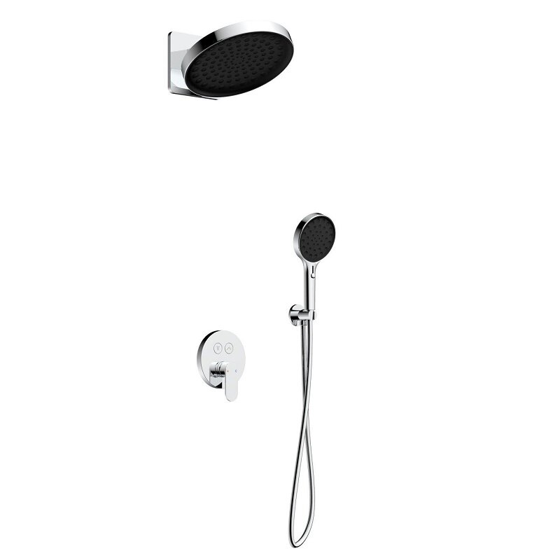 Изображение товара Душевая система Aquame, AQM8402CR, цвет хром Изображение товара Душевая система Aquame, AQM8402CR, цвет хром