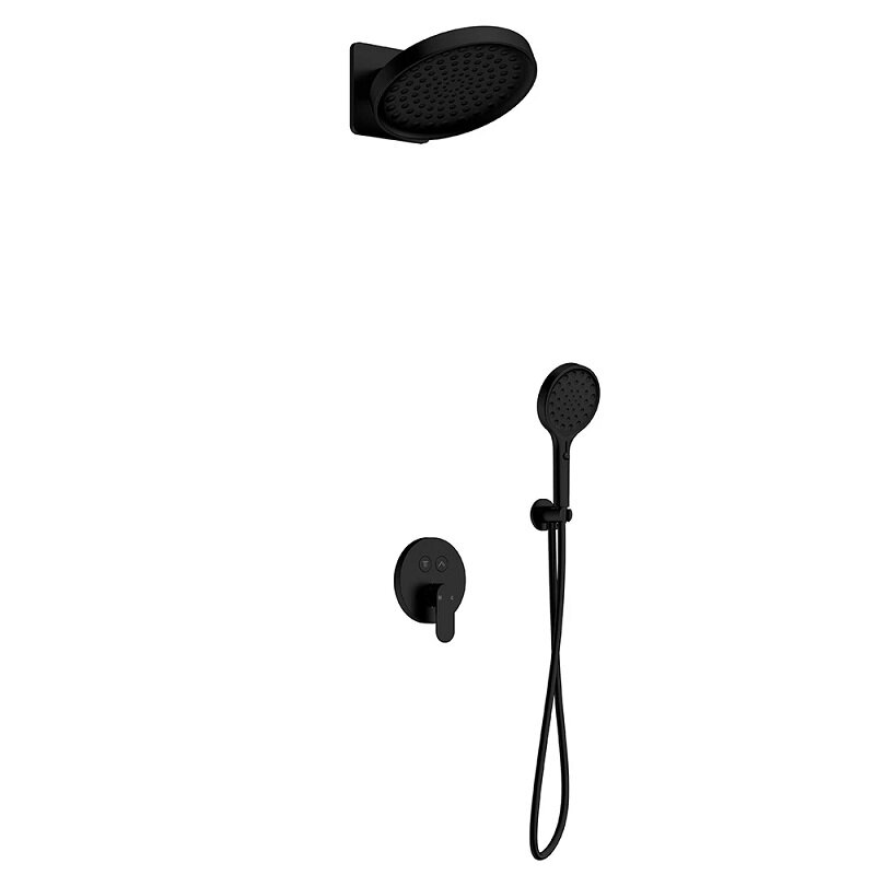 Изображение товара Душевая система Aquame, AQM8402MB, цвет черный матовый Изображение товара Душевая система Aquame, AQM8402MB, цвет черный матовый