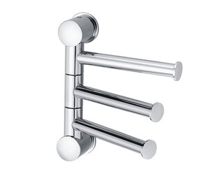 Изображение товара Полотенцедержатель WasserKRAFT серия К 3 держателя хром 12 см настенный