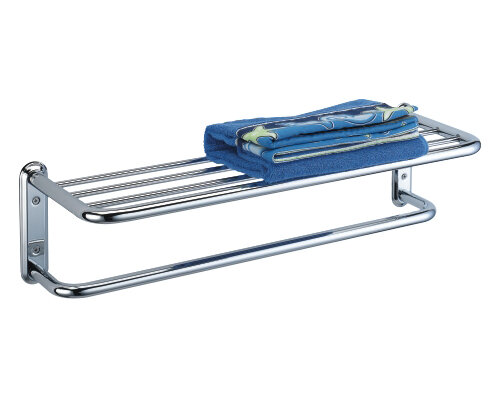 Изображение товара Полка для полотенец WasserKRAFT Berkel K-888 хром 64х16,6х20,8 см
