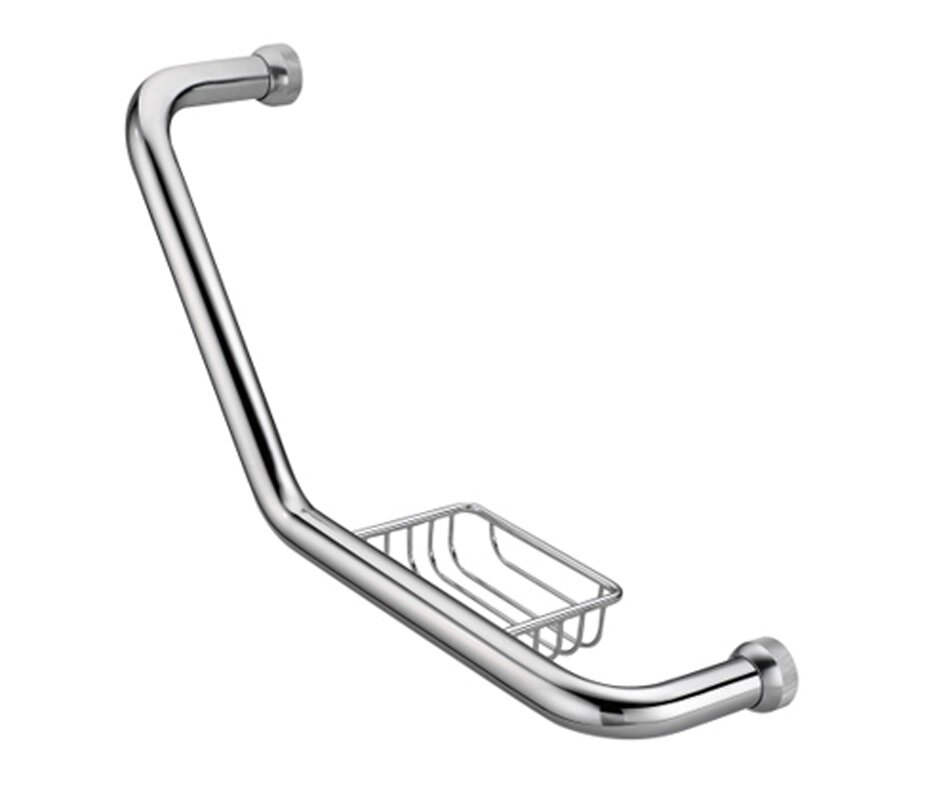 Изображение товара Поручень для ванны с мыльницей WasserKRAFT Серия К, хром, мыльница слева/справа, K-1077L/R