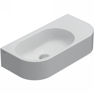 Изображение товара Подвесная раковина Globo Forty3 55x27 см белая керамика с покрытием Ceraslide