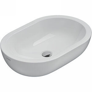 Изображение товара Накладная овальная раковина Globo Forty3 60х40 см белая керамика
