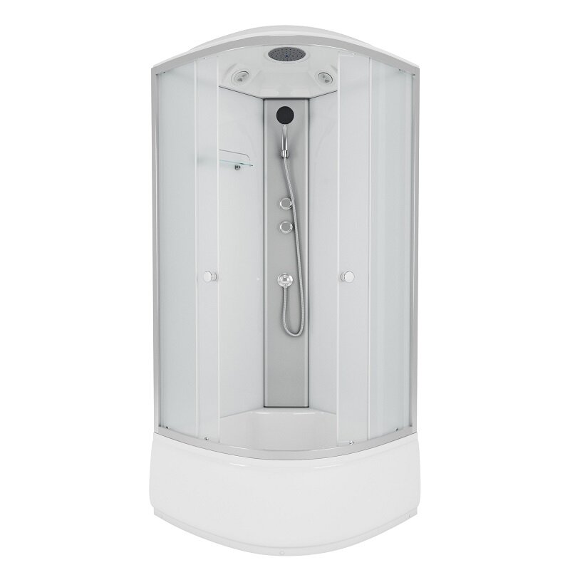 Изображение товара Душевая кабина Niagara Eco E100/40/MT с крышей и матовым стеклом 100x100 см