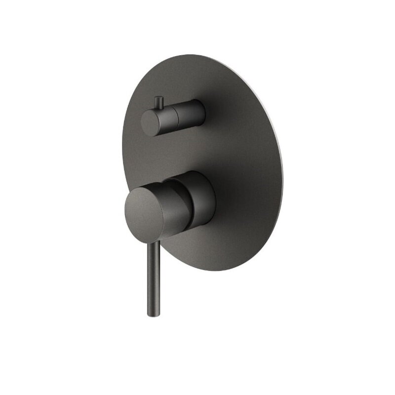 Изображение товара Смеситель Plumberia Selection Ixo KIT1901GR для ванны и душа, цвет графит, комплект Изображение товара Смеситель Plumberia Selection Ixo KIT1901GR для ванны и душа, цвет графит, комплект