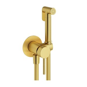 Изображение товара Гигиенический душ Plumberia Selection Ixo XO2000OB с смесителем, золото брашированное