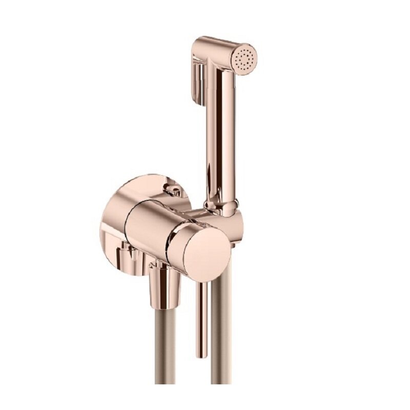 Изображение товара Гигиенический душ Plumberia Selection IXO XO2000RG с смесителем, золото розовое