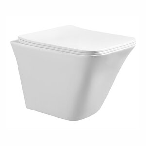 Изображение товара Унитаз подвесной Urbatec Grazia URB212311WH безободковый с сиденьем микролифт