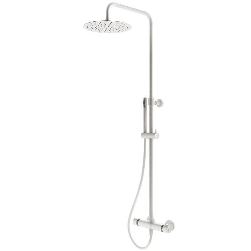 Изображение товара Душевая система Plumberia Selection Ixo XO6302BO, термостатическая, цвет белый матовый Изображение товара Душевая система Plumberia Selection Ixo XO6302BO, термостатическая, цвет белый матовый