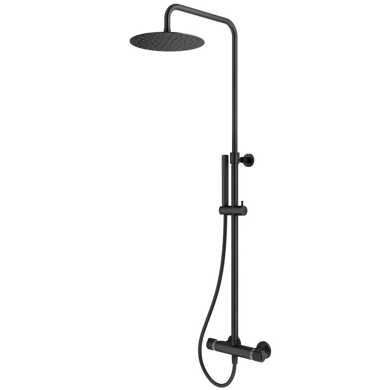 Изображение товара Душевая система Plumberia Selection Ixo XO6302NO, черный матовый цвет