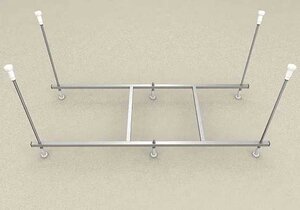 Изображение товара Сборный каркас к ванне Aquatek Мия/Калибри KAR-0000025, 150/155 см, шпильки