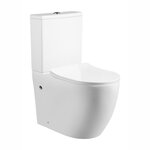 Унитаз компакт Urbatec Cox Btw, URB788381F, безободковый, с сиденьем микролифт, белый - фото 1