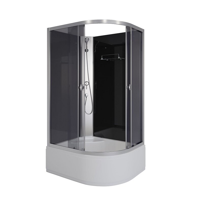 Изображение товара Душевая кабина Niagara Eco 110x80 см без крыши, стекло тонированное Изображение товара Душевая кабина Niagara Eco 110x80 см без крыши, стекло тонированное