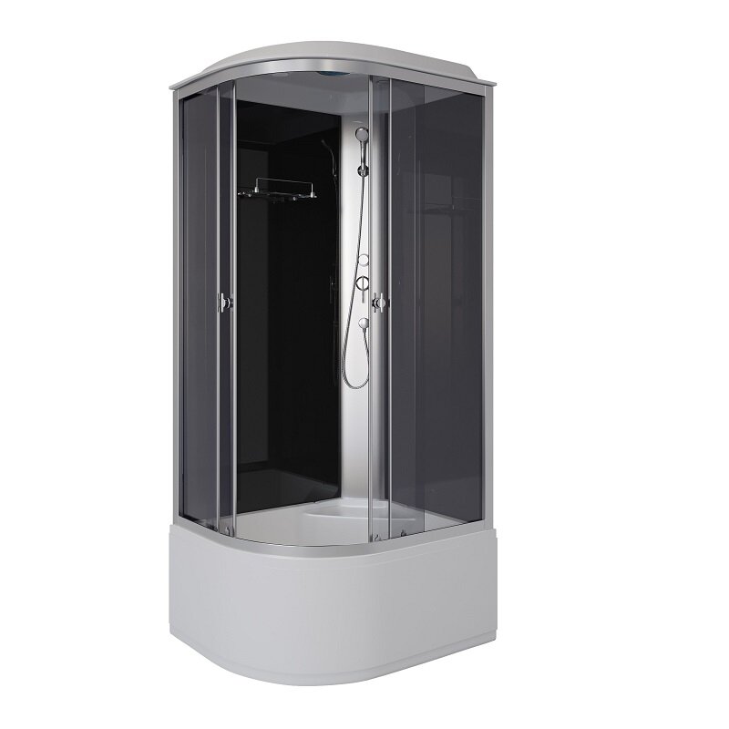 Изображение товара Душевая кабина Niagara Eco E90/70/40L/TN с крышей и тропическим душем - асимметричная 90x70 см