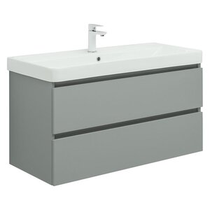 Изображение товара Тумба под раковину Aquanet Вега 2.0, 100 см, подвесная, мисти грин