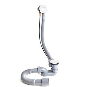 Изображение товара Слив-перелив полуавтомат Delice DLR000017, белый, для ванны 52 мм