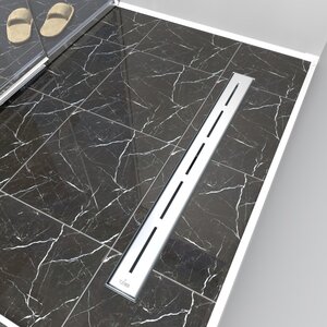 Изображение товара Дренажный канал Timo Drain Protect DP20900-SG20900, 90 см, с перфорированной решеткой SG20, сатин