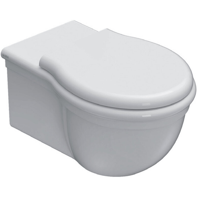 Изображение товара Подвесной унитаз Globo Paestum PAS03.BI с системой смыва и антивсплеском