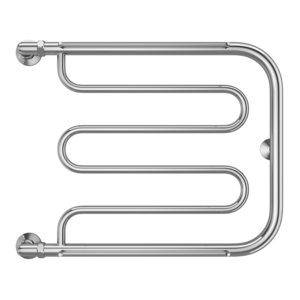 Изображение товара Полотенцесушитель водяной Terminus Фокстрот, 4620768881084, ширина 50 см, высота 60 см, боковое подключение 60 см, 1 дюйм, с полкой, цвет хром