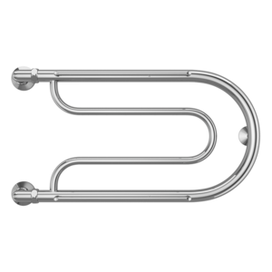 Изображение товара Полотенцесушитель водяной Terminus Фокстрот, 4620768881534, ширина 70 см, высота 32 см, боковое подключение 32 см, 1 дюйм, с полкой, цвет хром