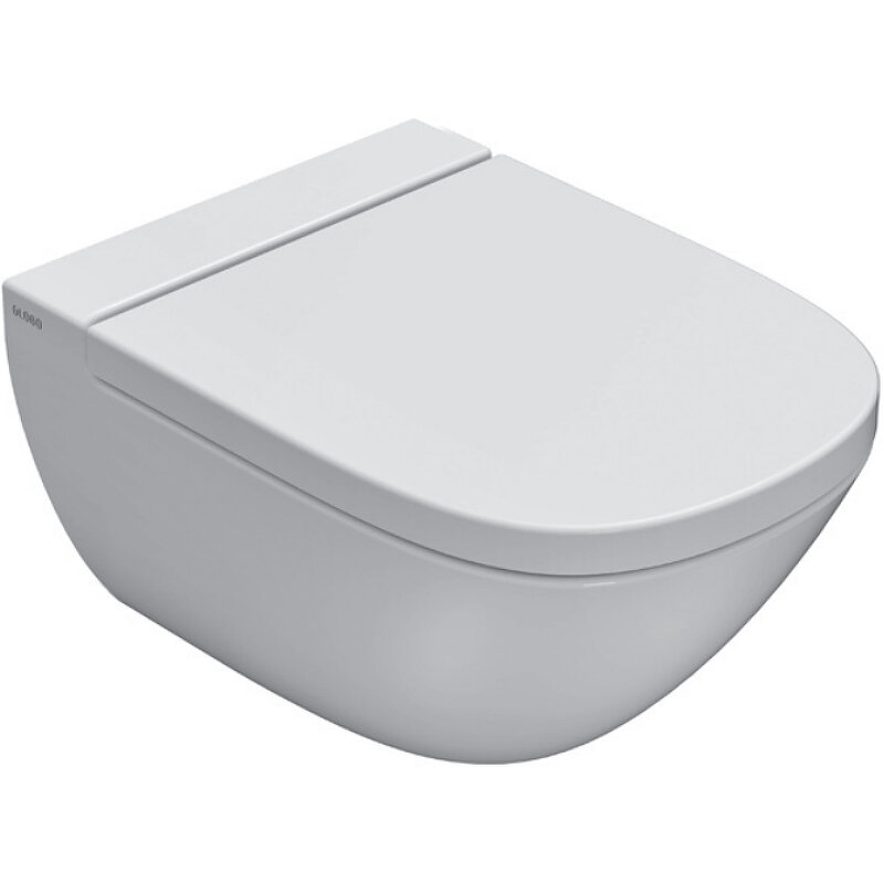 Изображение товара Подвесной унитаз Globo Stockholm LAS03.BI с антибактериальным покрытием и системой смыва