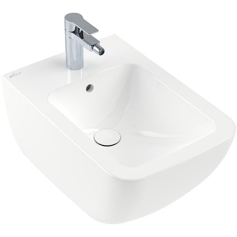 Изображение товара Подвесное биде Villeroy&Boch Venticello 4411 0001 белое прямоугольное из фарфора Германия