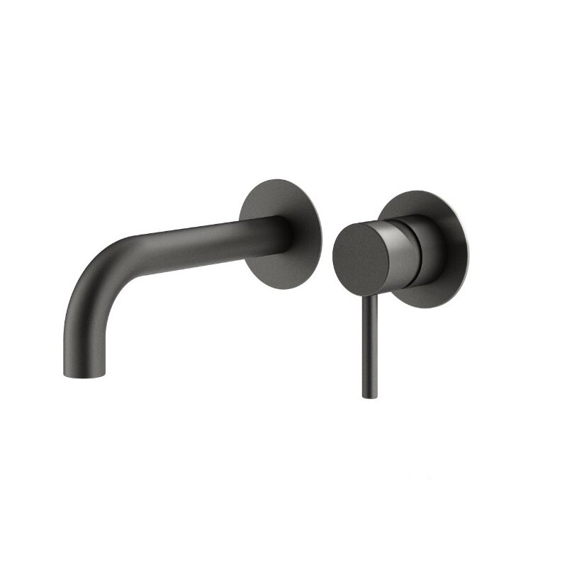 Изображение товара Смеситель Plumberia Selection Ixo KITXO1135GR210 для раковины, цвет графит матовый, комплект Изображение товара Смеситель Plumberia Selection Ixo KITXO1135GR210 для раковины, цвет графит матовый, комплект