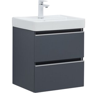 Изображение товара Тумба под раковину Aquanet Вега 2.0, 337946, 50 см, подвесная, маренго soft touch