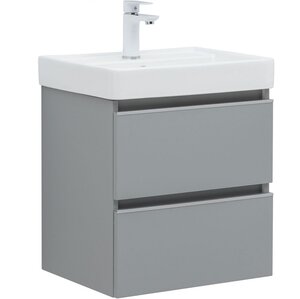 Изображение товара Тумба под раковину Aquanet Вега 2.0, 337958, 50 см, подвесная, мисти грин soft touch