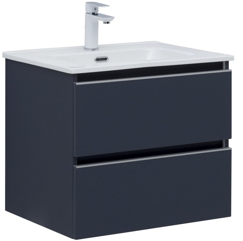 Изображение товара Тумба под раковину Aquanet Вега 2.0, 337947, 60 см, подвесная, маренго soft touch