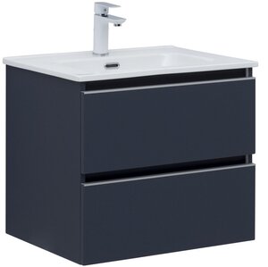 Изображение товара Тумба под раковину Aquanet Вега 2.0 60 см подвесная с 2 ящиками с мягким закрыванием