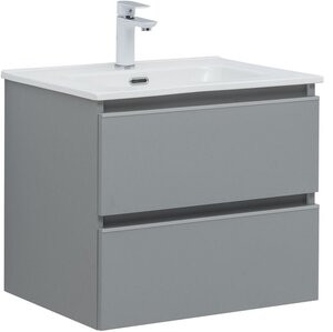 Изображение товара Тумба под раковину Aquanet Вега 2.0, 337959, 60 см, подвесная, мисти грин soft touch