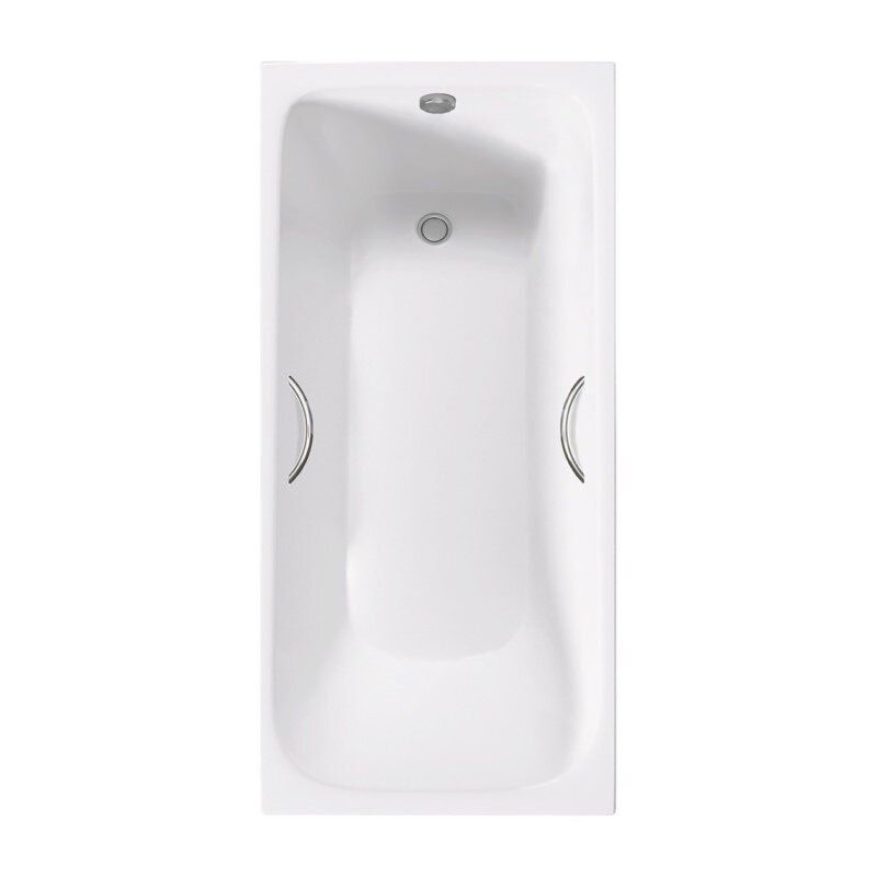Изображение товара Ванна чугунная Delice Elite Continental Plus DLR230634R, 170 х 70 см, без покрытия, с отверстиями под ручки, без ручек, цвет белый