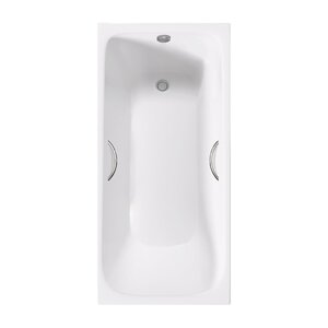 Изображение товара Ванна чугунная Delice Elite Continental Plus DLR230634R, 170 х 70 см, без покрытия, с отверстиями под ручки, без ручек, цвет белый